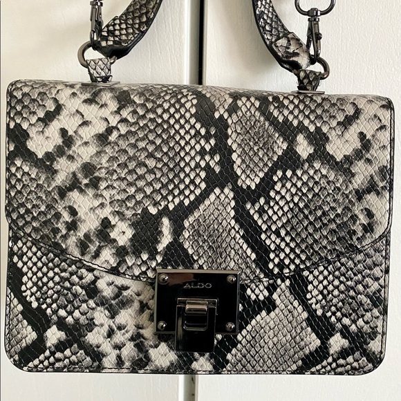 Aldo Snakeskin Adjustable Crossbody Bag - Picture 8 of 8